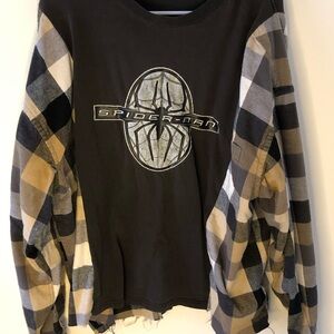 Spider-Man flannel rework (made by Dee collection co)